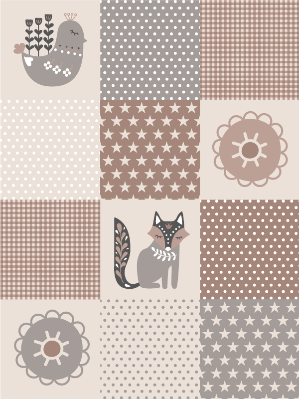 乙烯基地毯 拼凑游戏时间 - TenStickers