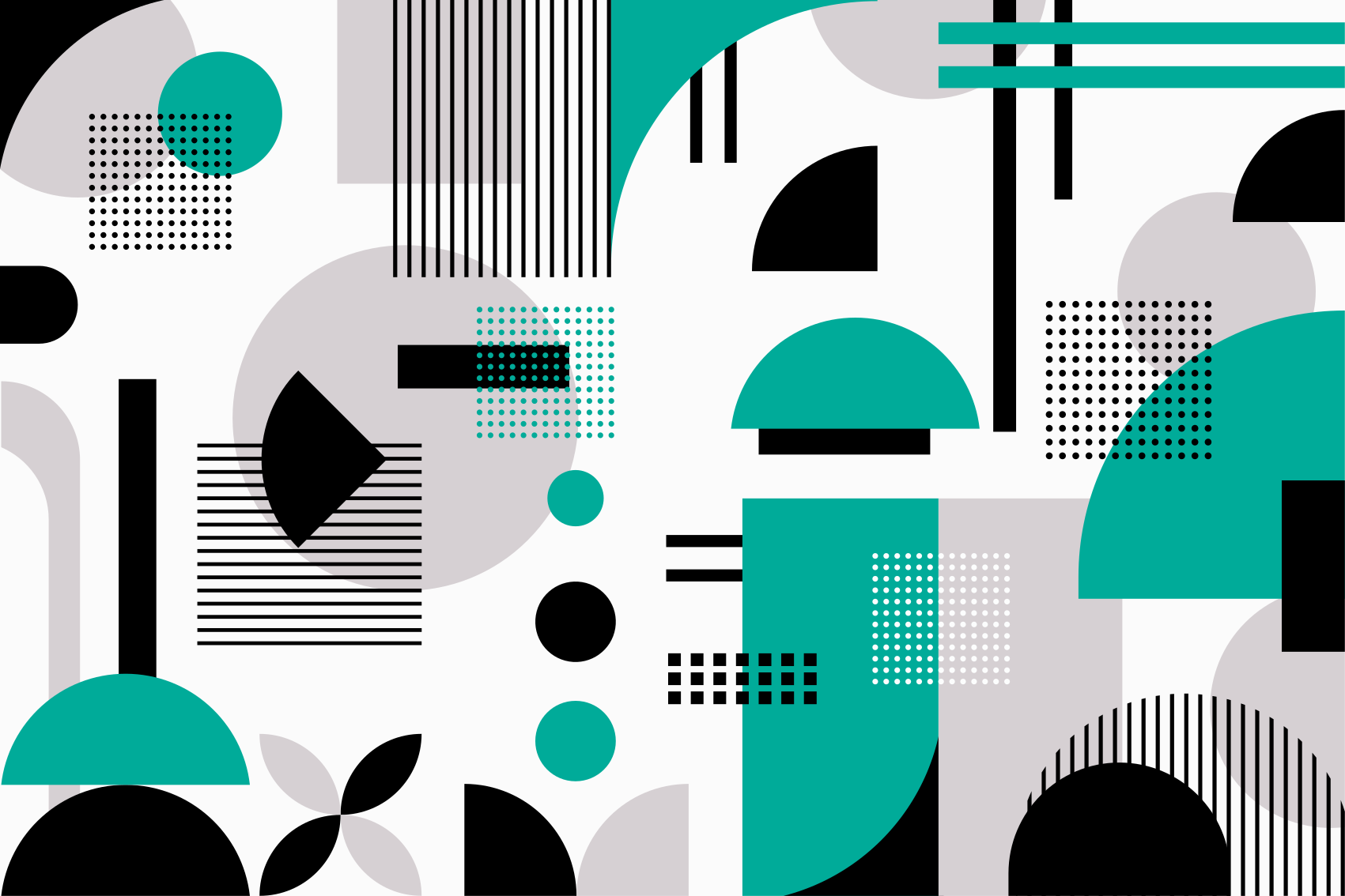 现代几何形状乙烯基地毯 - TenStickers