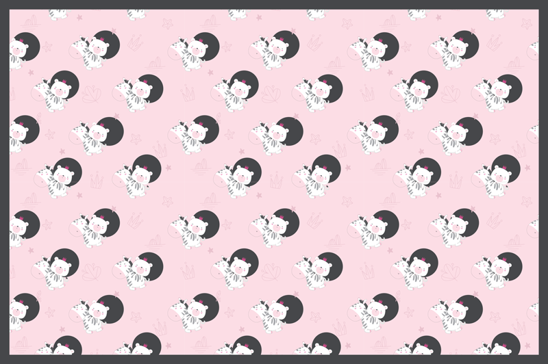 乙烯基地毯 儿童 俏皮的芭蕾舞女演员图形 - TenStickers