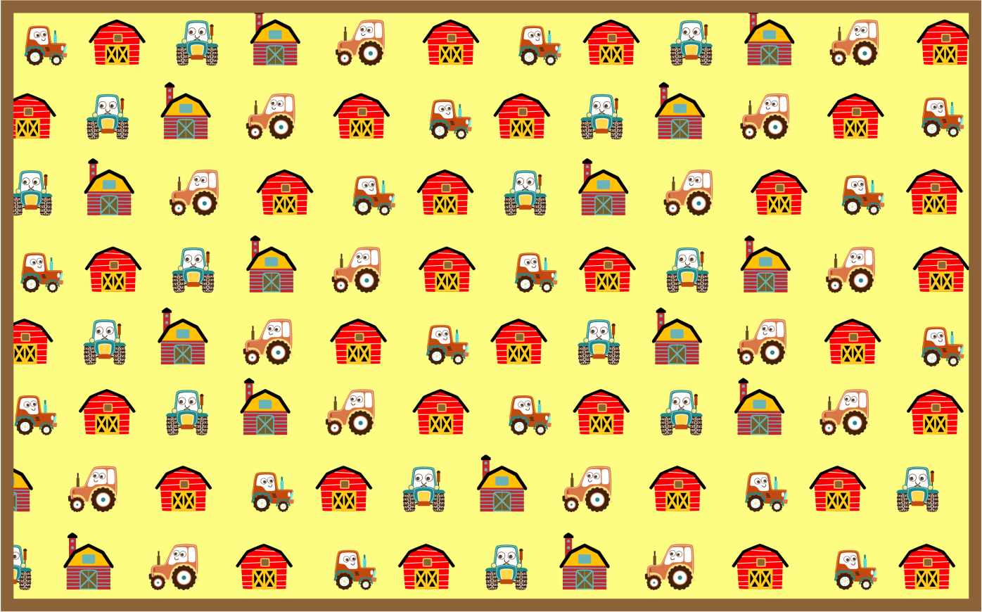 乙烯基地毯 儿童 农家乐 - TenStickers