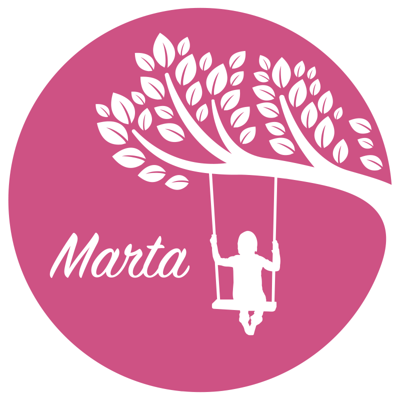 乙烯基地毯名称 个性化秋千 - TenStickers