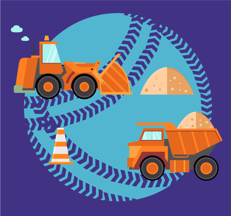 乙烯基地毯 儿童 建筑游乐区 - TenStickers