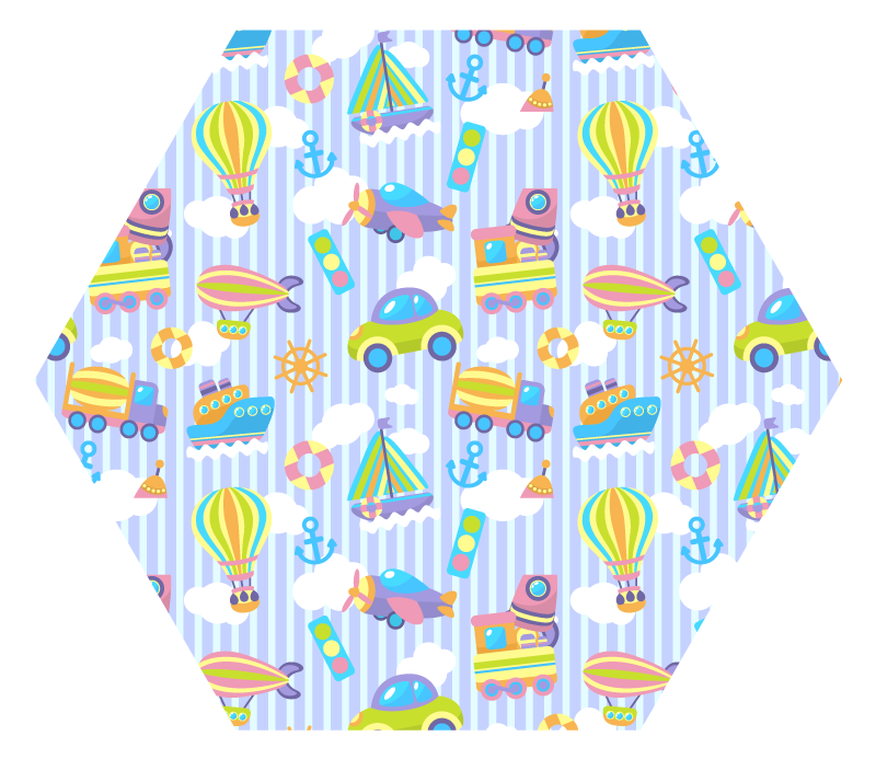 乙烯基地毯 儿童 童年意象 - TenStickers