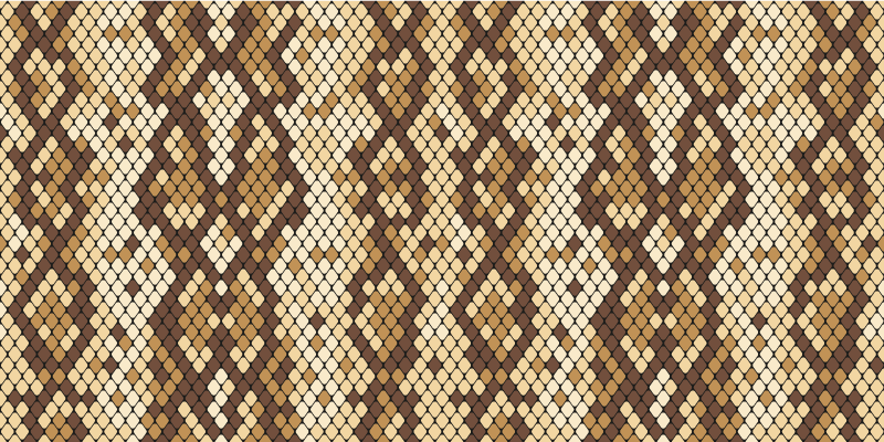 蛇皮印花动物印花乙烯基地毯 - TenStickers