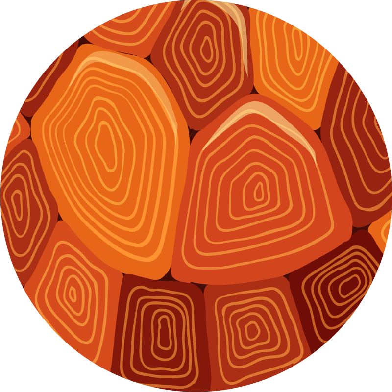 乙烯基地毯质地 有机轮廓 - TenStickers