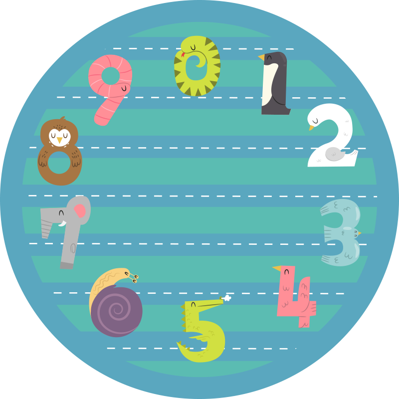 乙烯基地毯 儿童 环形赛道 - TenStickers