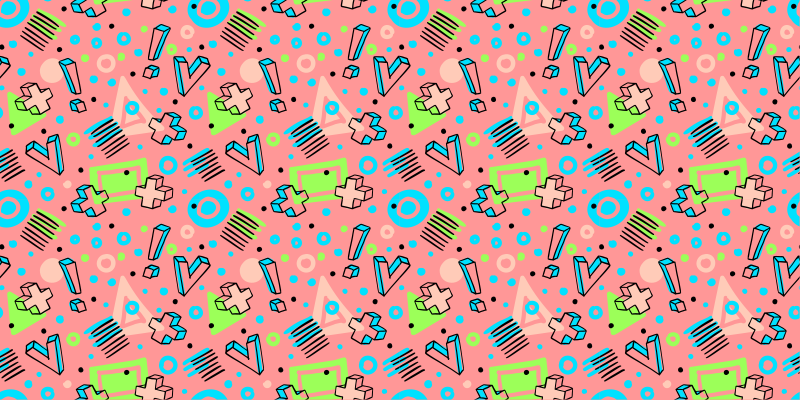 乙烯基地毯 俏皮的几何图案 - TenStickers