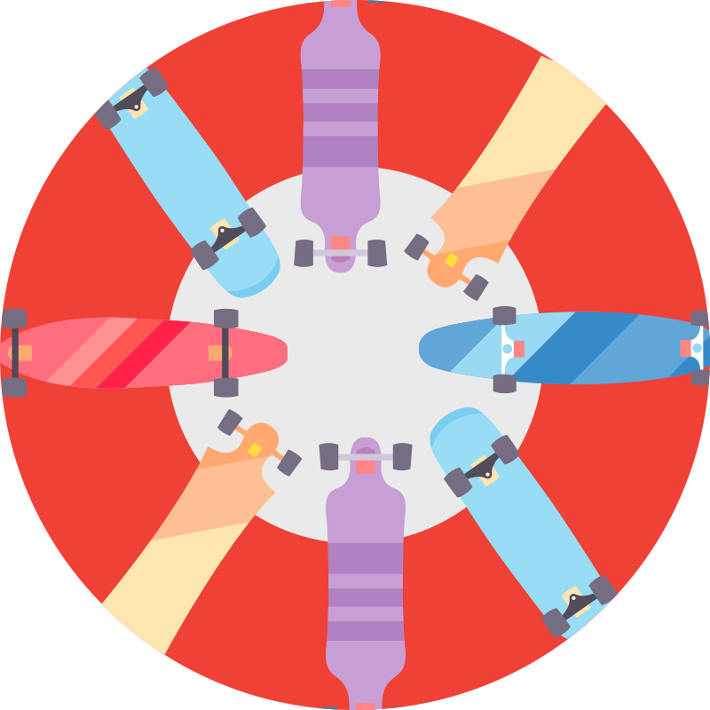 乙烯基地毯游戏 圆形棋盘游戏 - TenStickers