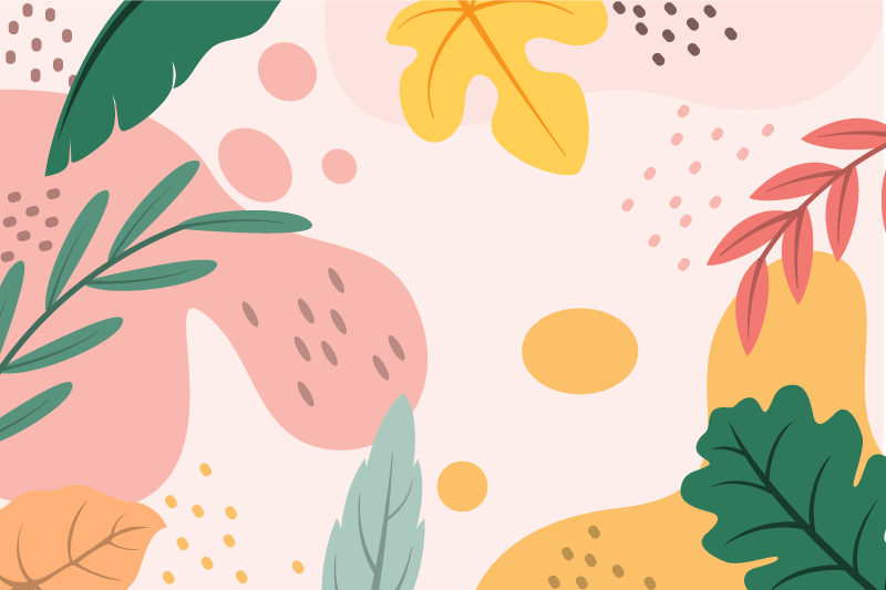 乙烯基花草地毯 植物学文摘 - TenStickers