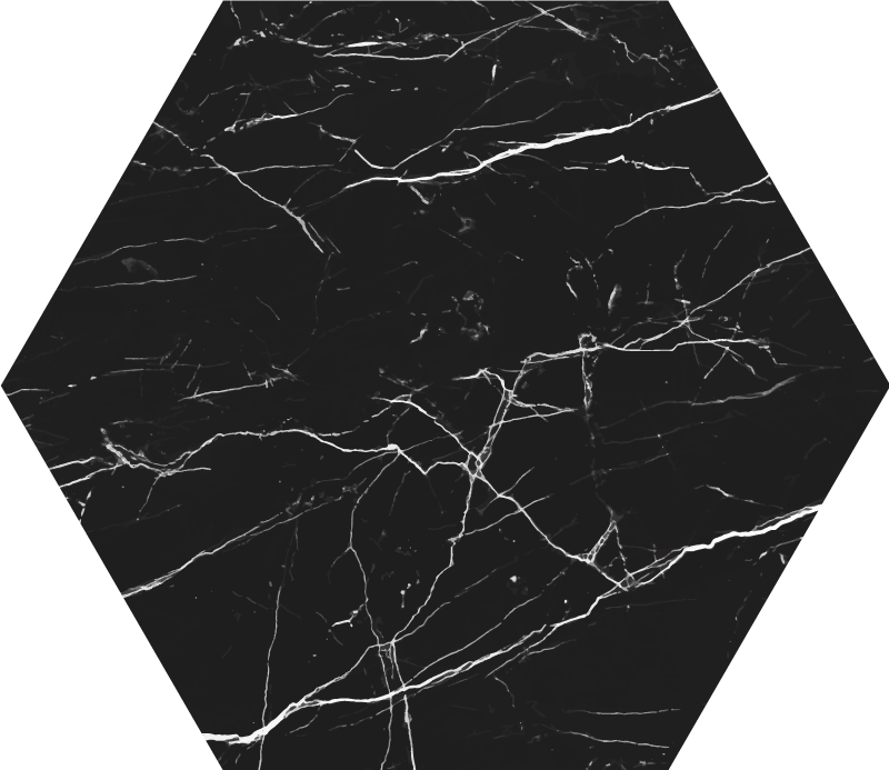 大理石乙烯基地毯六边形设计 - TenStickers