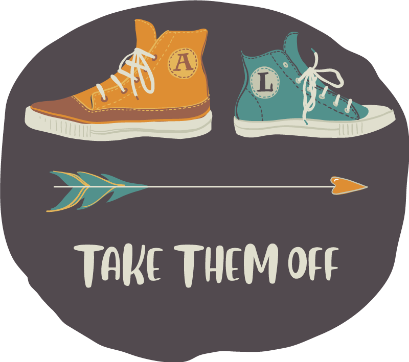 乙烯基地毯与短语 把他们赶走 - TenStickers