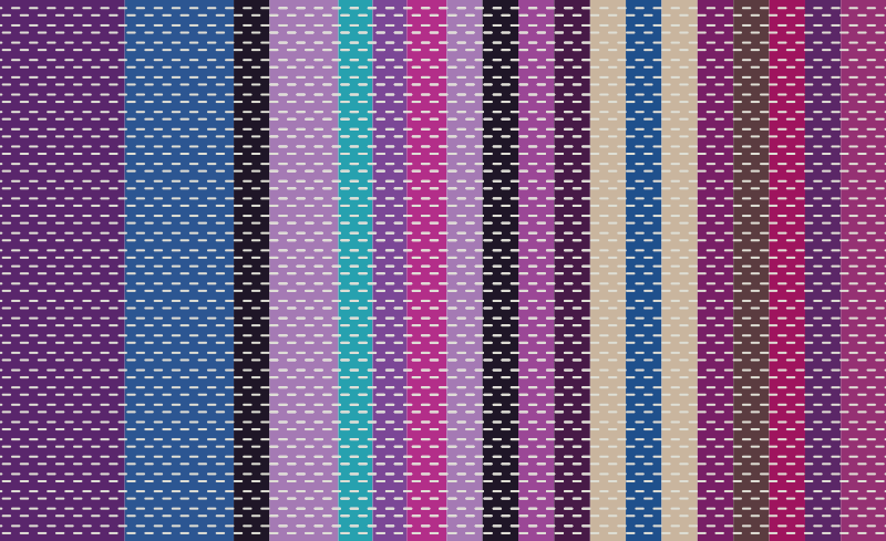 卧室乙烯基地毯彩条多彩线条 - TenStickers