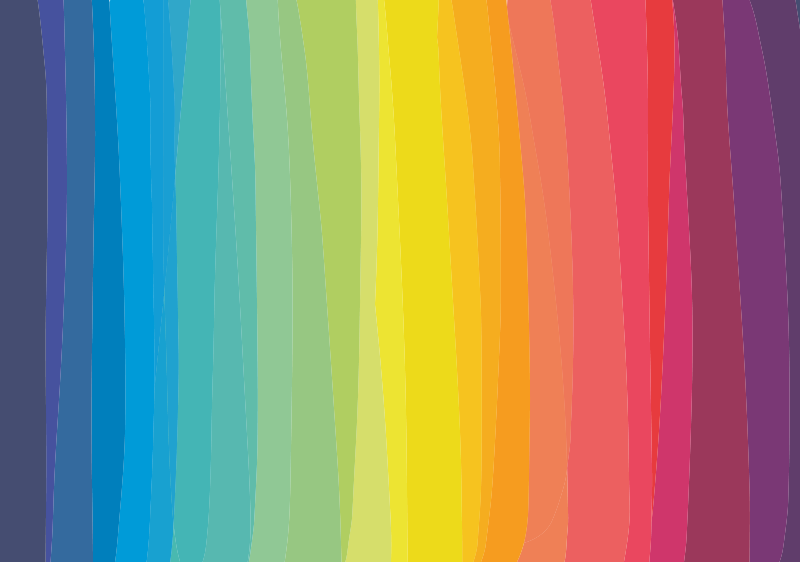 乙烯基地毯条纹五彩渐变条纹 - TenStickers