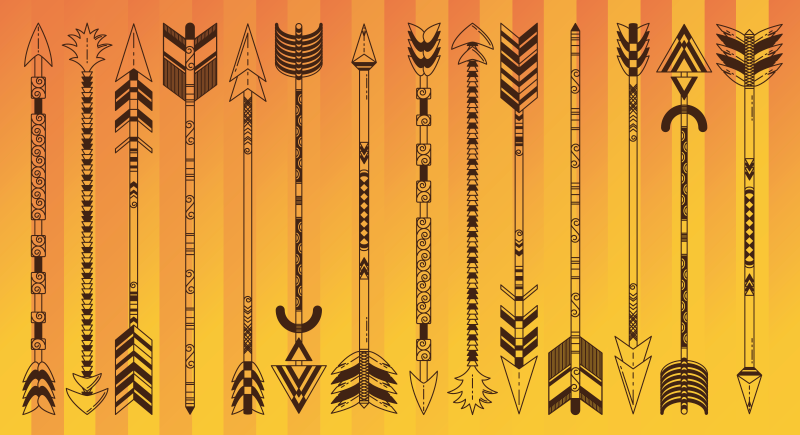 民族乙烯基地毯箭头图案设计 - TenStickers