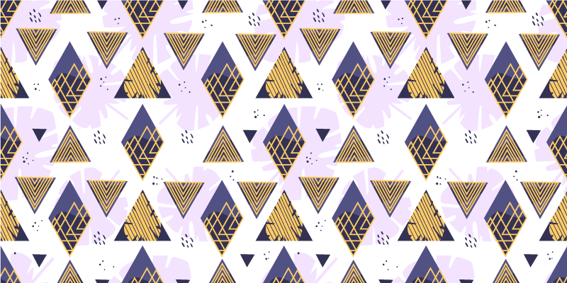 乙烯基地毯几何三角大理石图案 - TenStickers