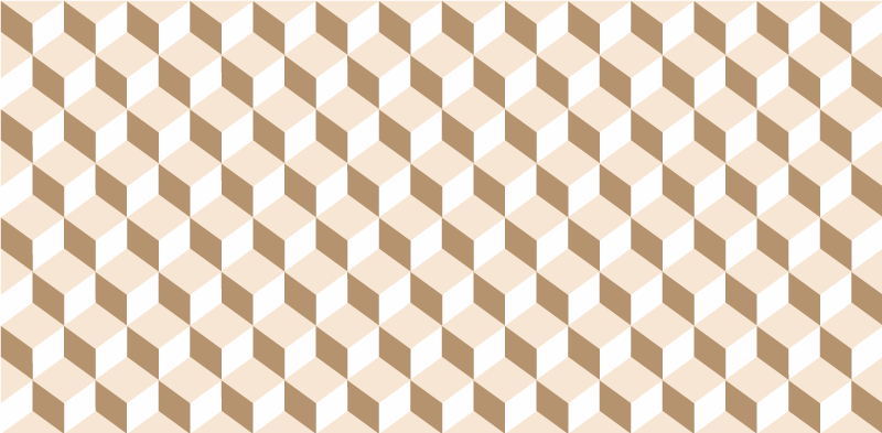 乙烯基厨房地毯立体蜂窝图案 - TenStickers