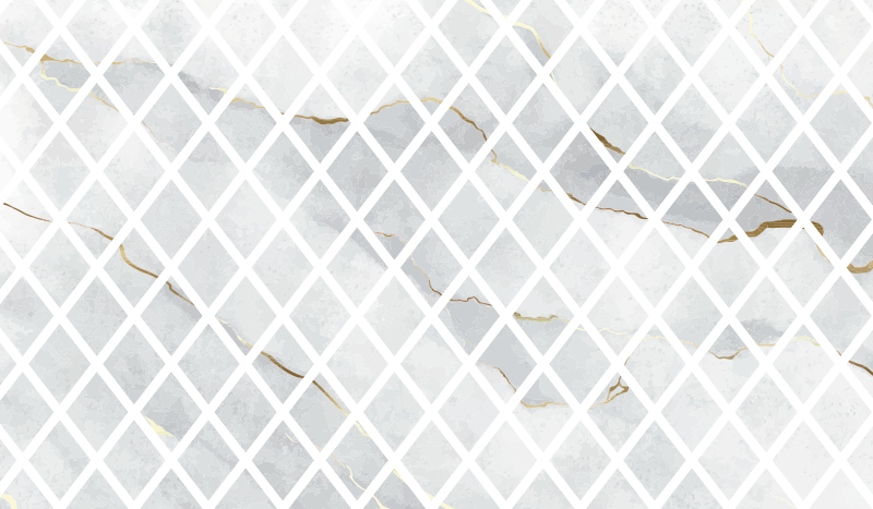 乙烯基厨房地毯 优雅的大理石图案 - TenStickers