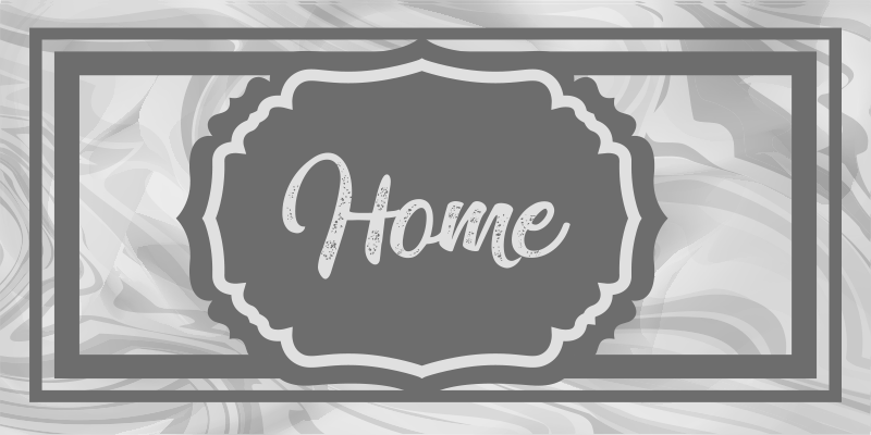 乙烯基地毯入口大厅灰色欢迎语 - TenStickers