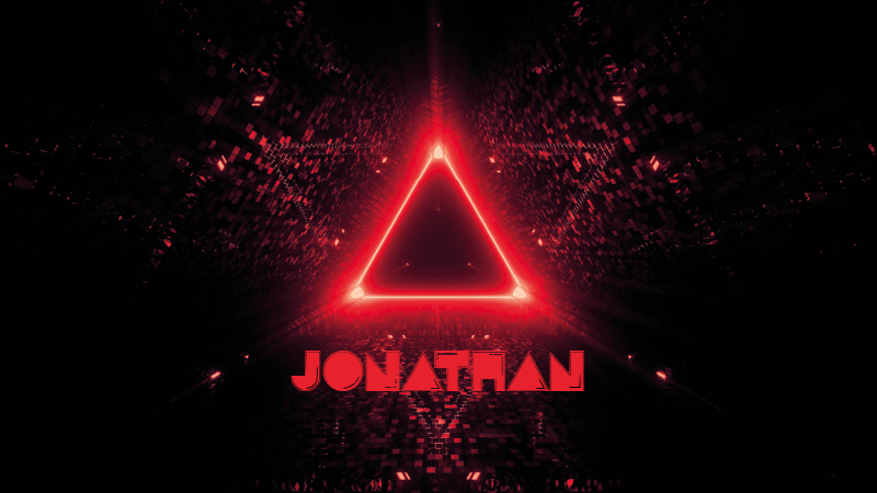 乙烯基地毯霓虹三角形带名字 - TenStickers