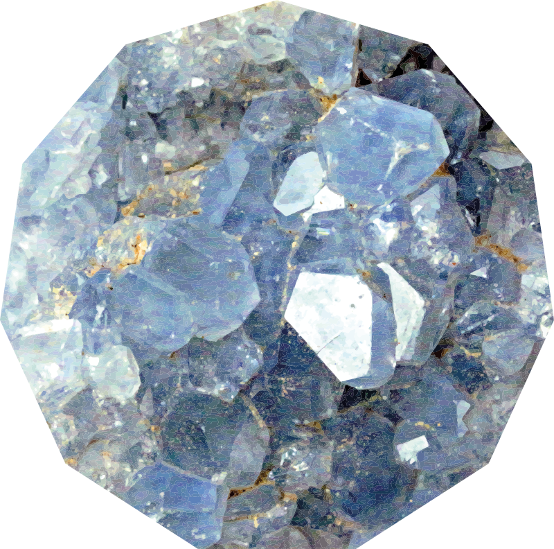 乙烯基地毯冰川水晶图案 - TenStickers