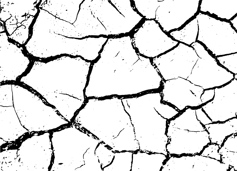 乙烯基地毯 石头效果 裂纹大地 - TenStickers