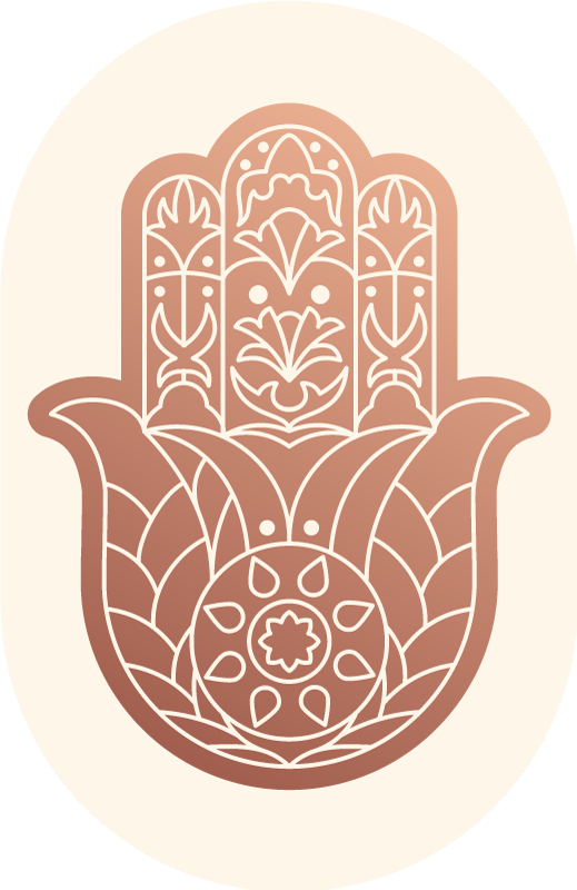 乙烯基地毯米色法蒂玛之手 - TenStickers