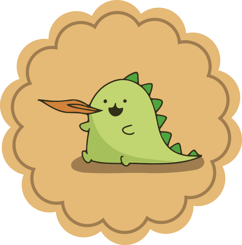 乙烯基地毯 儿童 绿色卡通角色 - TenStickers