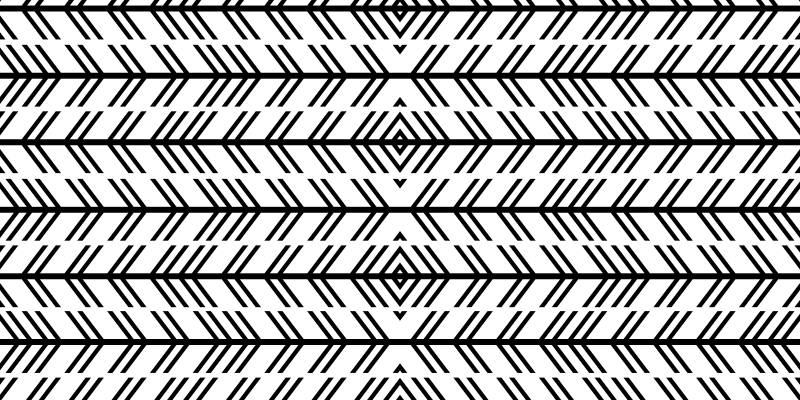 乙烯基地毯条纹黑色人字纹 - TenStickers