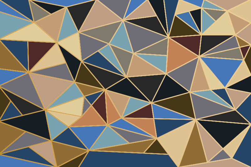 乙烯基地毯几何三角图案 - TenStickers