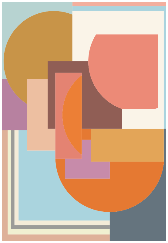 乙烯基地毯几何引人注目的形态 - TenStickers