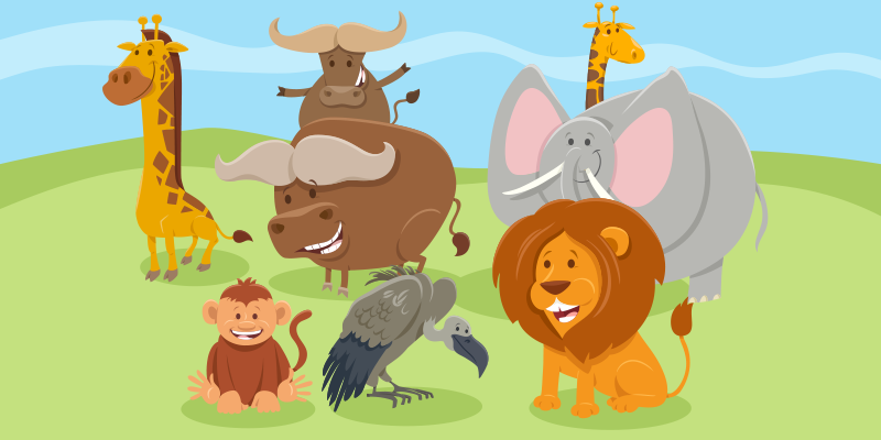 乙烯基地毯迷人的生物朋友 - TenStickers