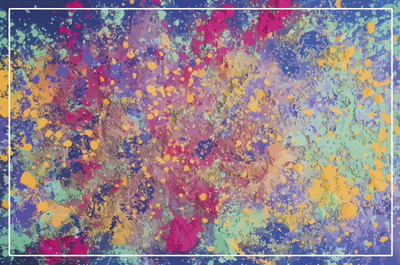 乙烯基地毯抽象爆发图案设计 - TenStickers