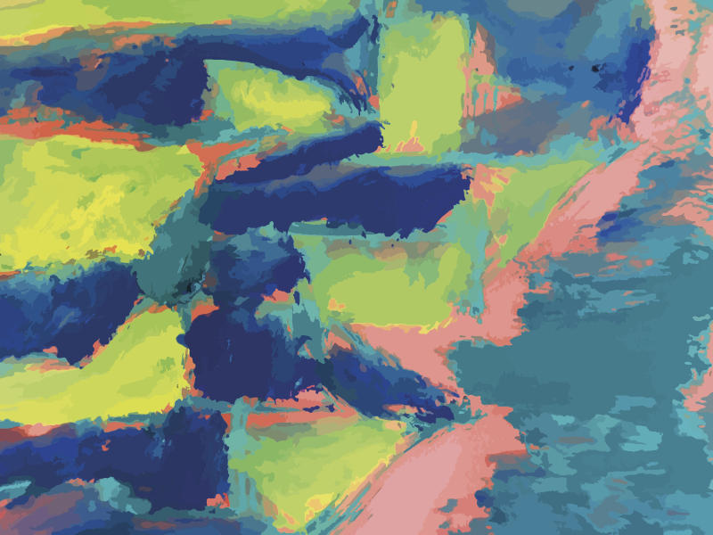 乙烯基地毯呈现抽象色彩区块 - TenStickers