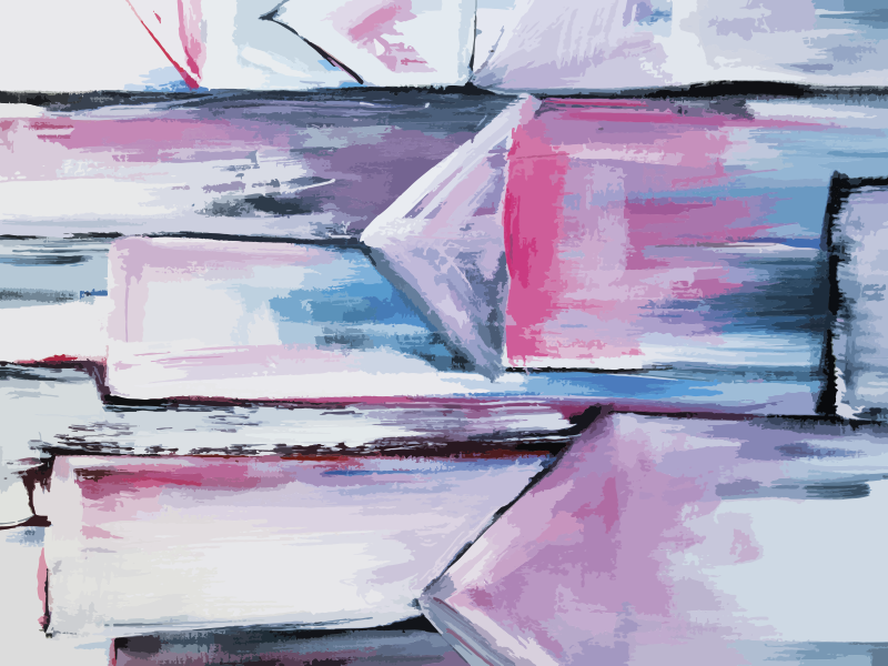 乙烯基地毯呈现抽象色彩层次 - TenStickers