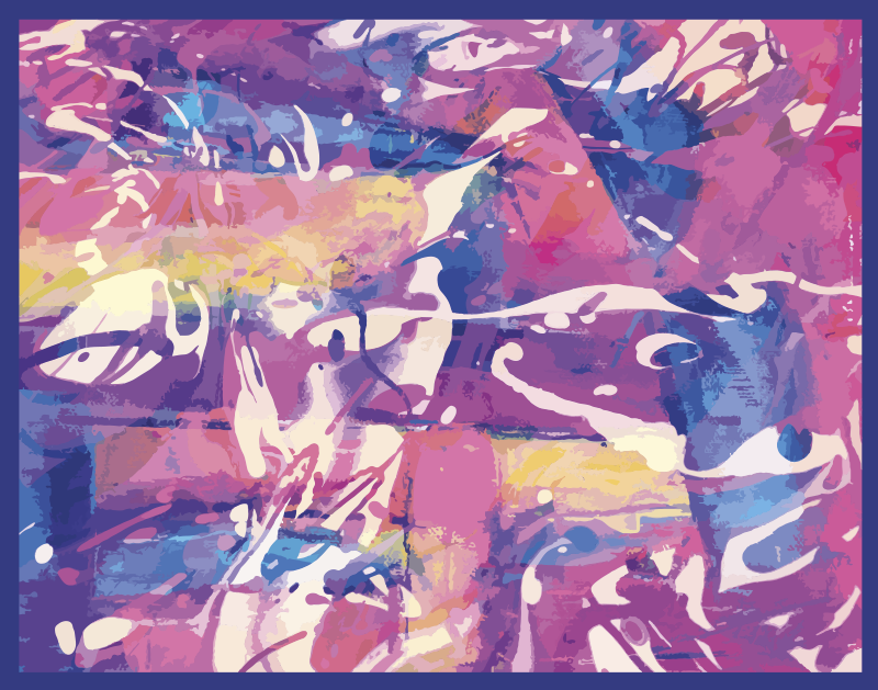 乙烯基地毯色彩缤纷的抽象漩涡 - TenStickers