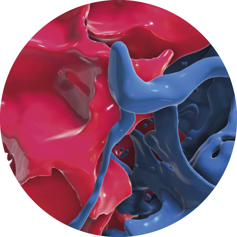 乙烯基地毯质地抽象色彩流动 - TenStickers