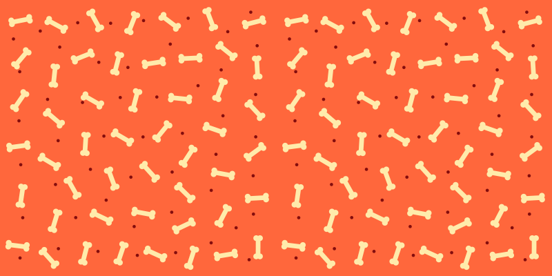 乙烯基地毯入口大厅骨头图案 - TenStickers