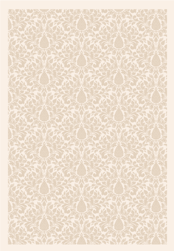 乙烯基地毯特性优雅花卉图案 - TenStickers