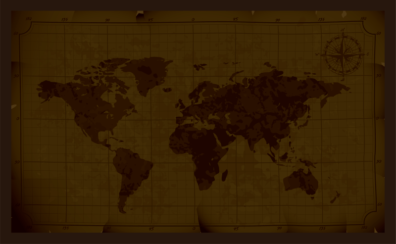 乙烯基地毯古董棕色设计 - TenStickers