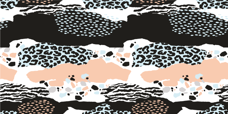 乙烯基地毯动物印花光滑豹纹设计 - TenStickers