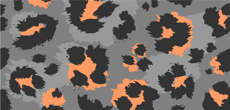 乙烯基地毯动物印花大胆猎豹图案 - TenStickers