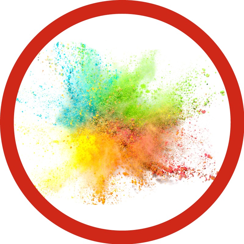 卧室乙烯基地毯色彩绚丽爆炸效果 - TenStickers