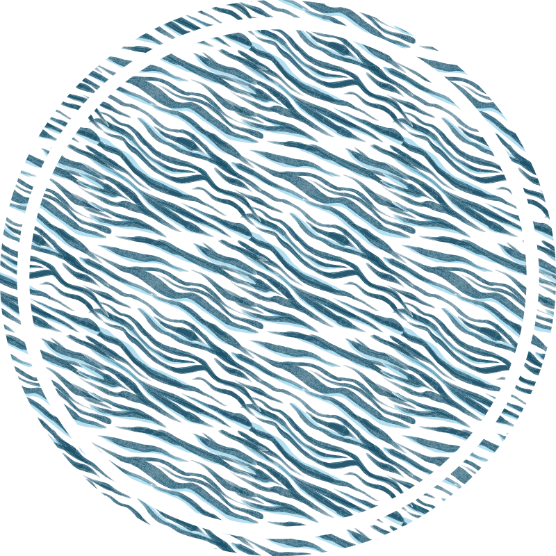 乙烯基地毯动物印花时尚斑马波纹 - TenStickers