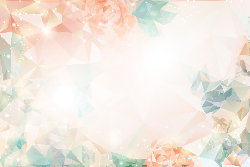 乙烯基花草地毯植物几何图案 - TenStickers