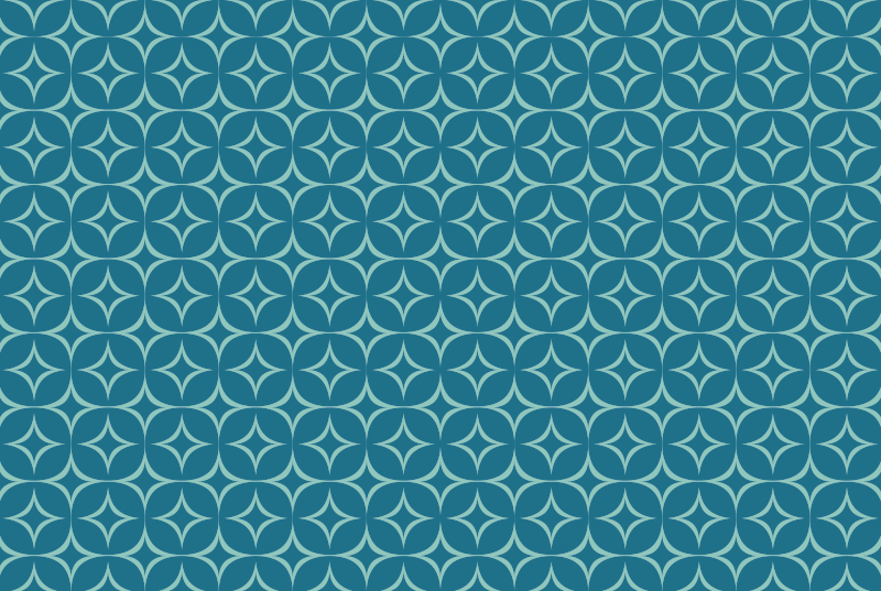 乙烯基地毯几何圆形图案垫 - TenStickers