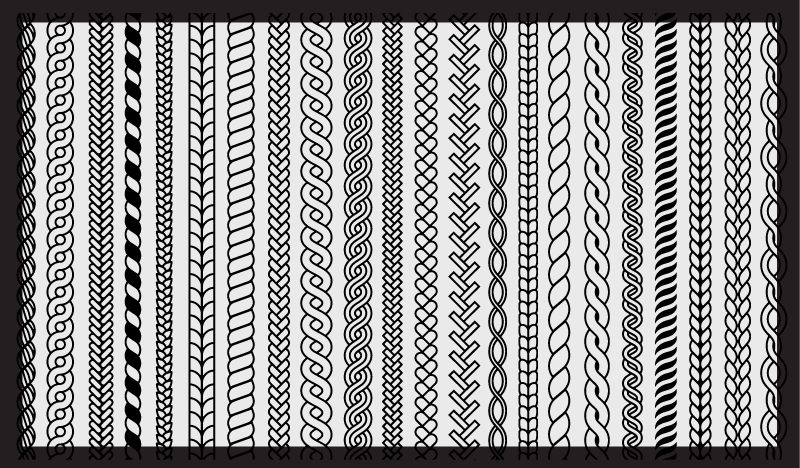 乙烯基地毯浴室条纹与环形设计 - TenStickers