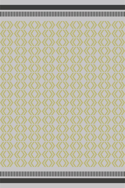 乙烯基地毯客厅蜂窝框架设计 - TenStickers