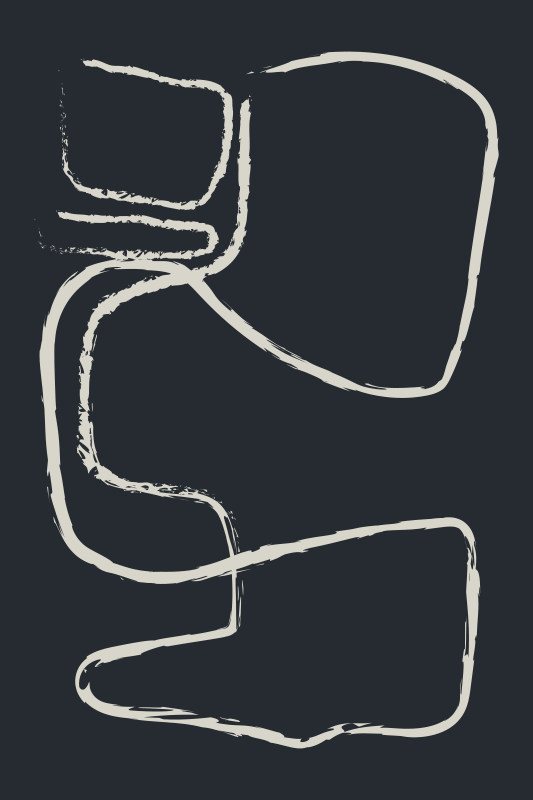 极简主义抽象线条图案设计 - TenStickers