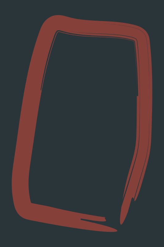 乙烯基地毯客厅流畅抽象形状 - TenStickers