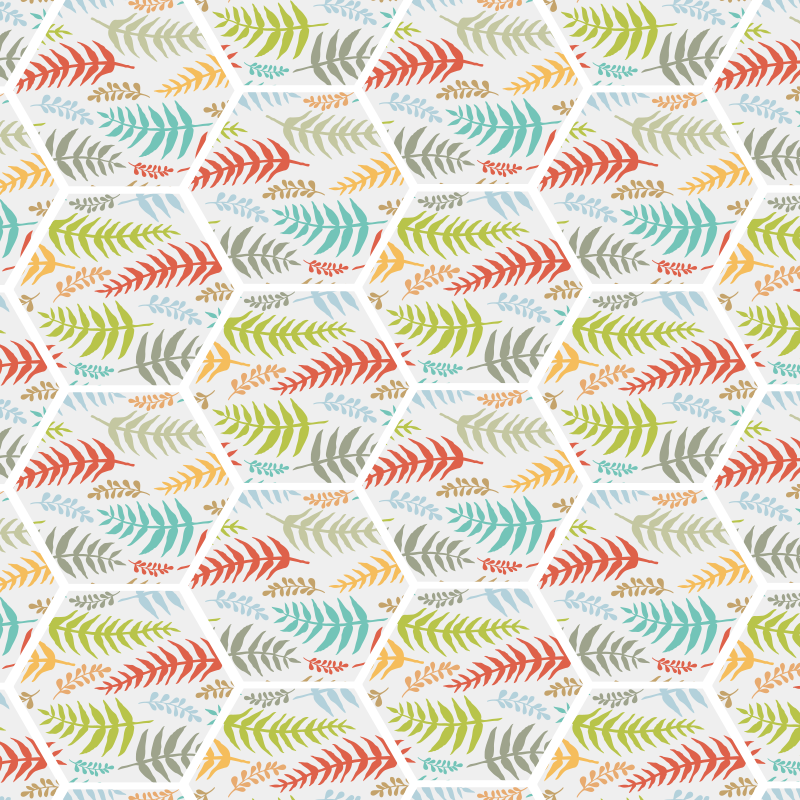 厨房植物瓷砖厨房地砖 - TenStickers